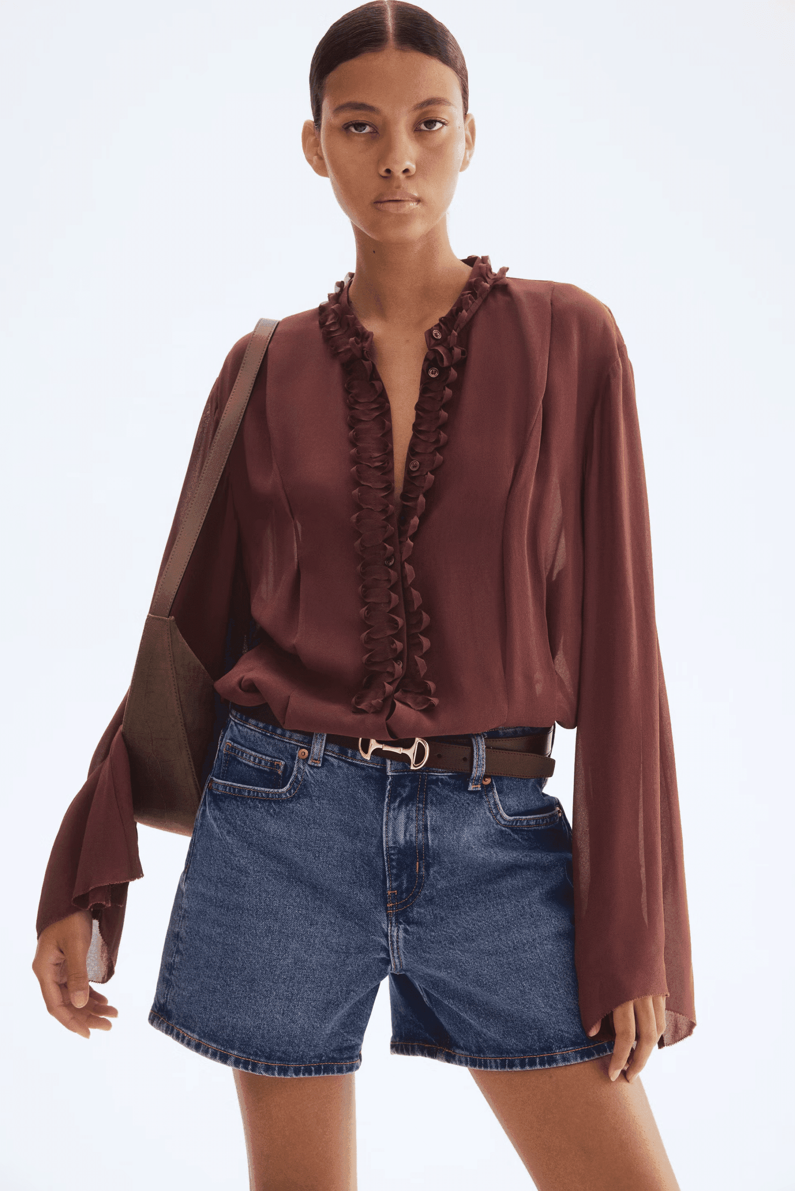 Crêpe blouse 41% OFF